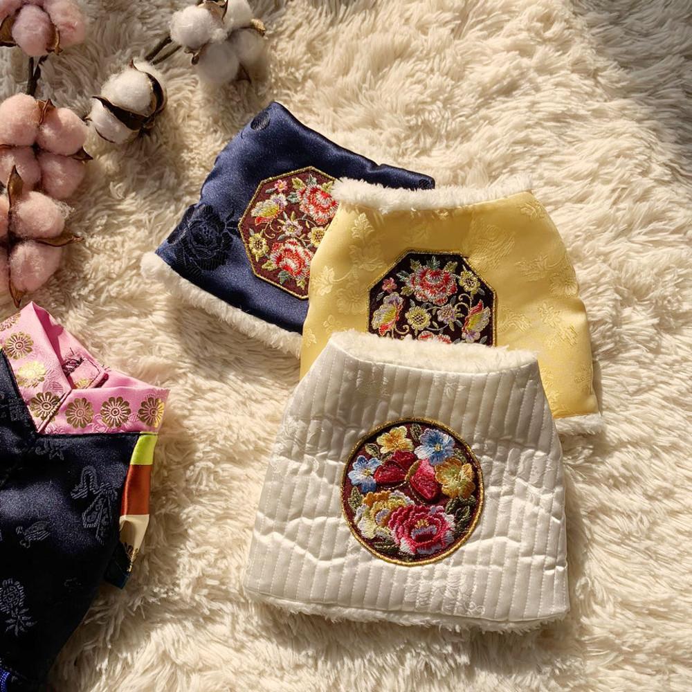 강아지 설날 한복옷 숏 배자 조끼