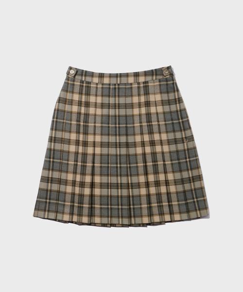 RFH CLASSIC CHECK PLEATS SKIRT - 3color