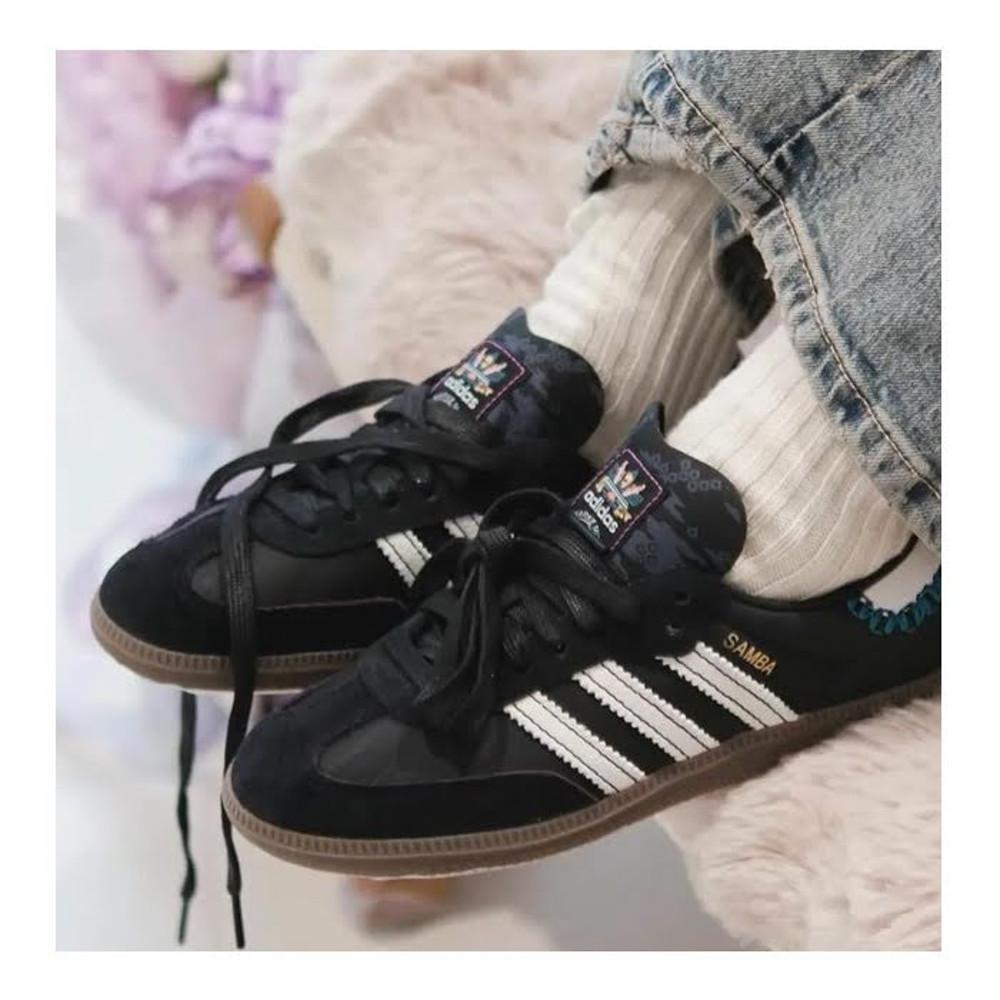 아디다스 삼바 x Feifei ruan 일러스트 콜라보 블랙 화이트 ID1141