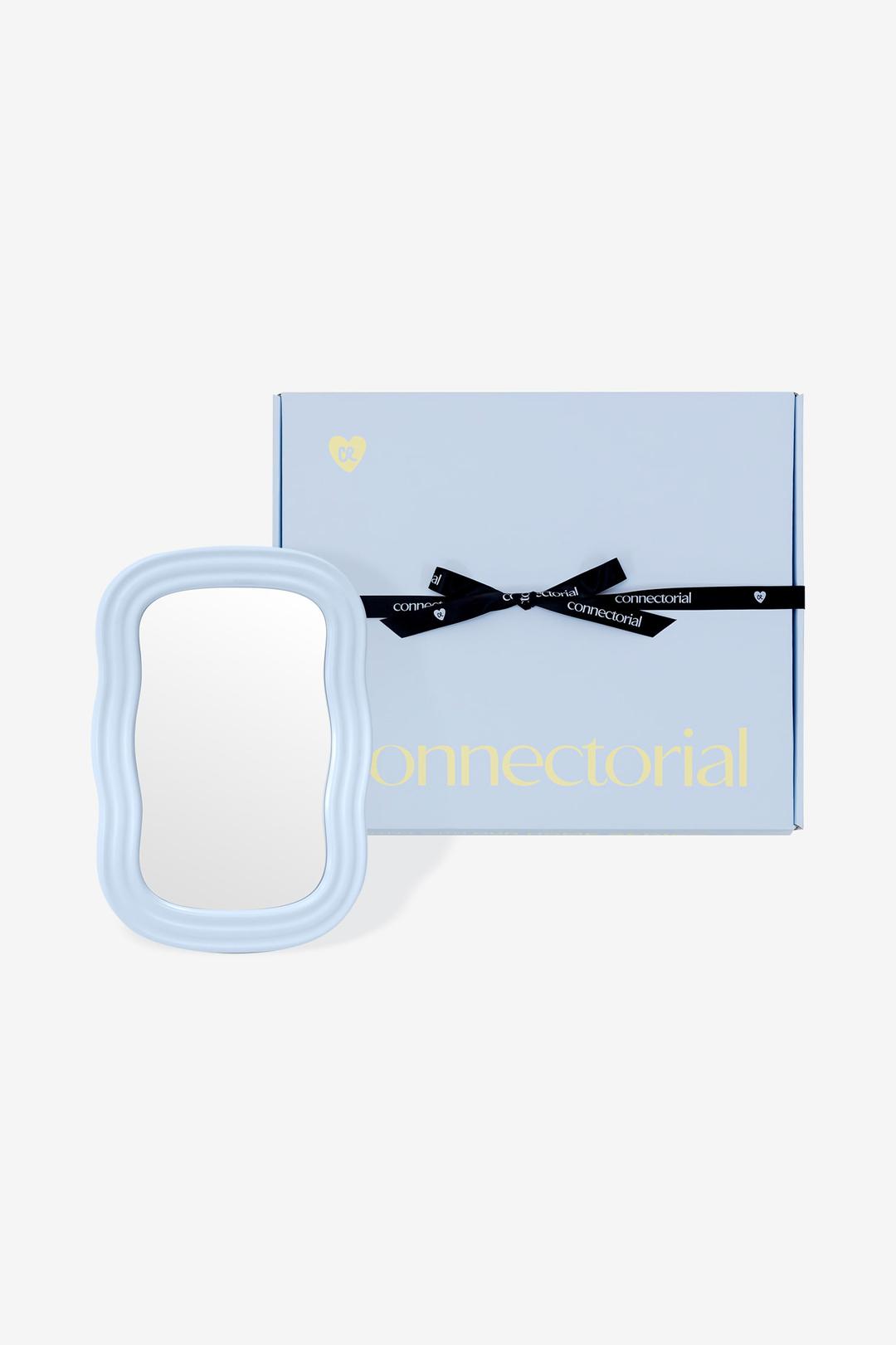 Table Wave Mirror-Sky Blue
