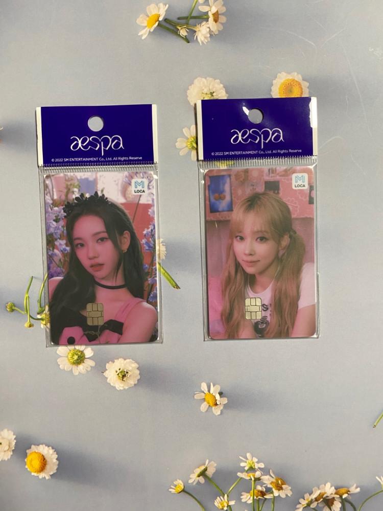 에스파 로카M 교통카드 aespa 카리나 윈터 지젤 닝닝 로카 모빌리티 캐시비카드