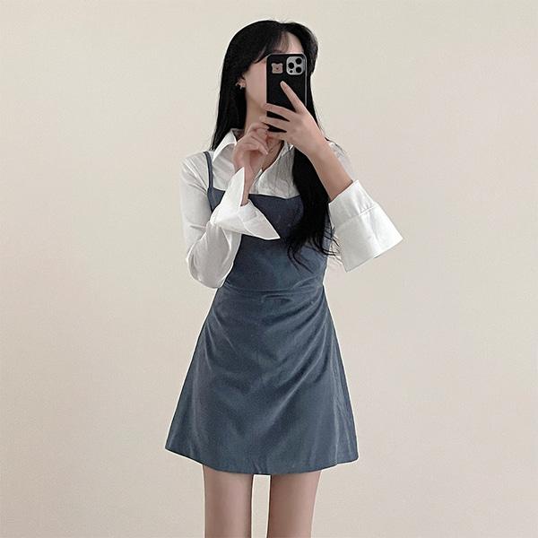 매트 뷔스티에 원피스 - 3color