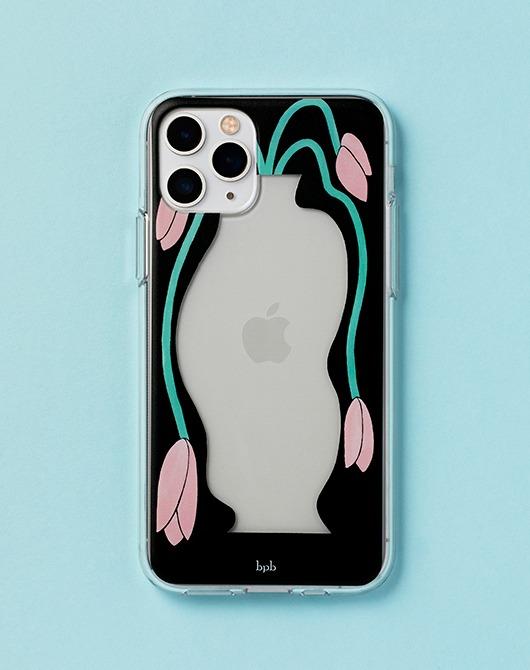 Vase iPhone Case-black (8차리오더)