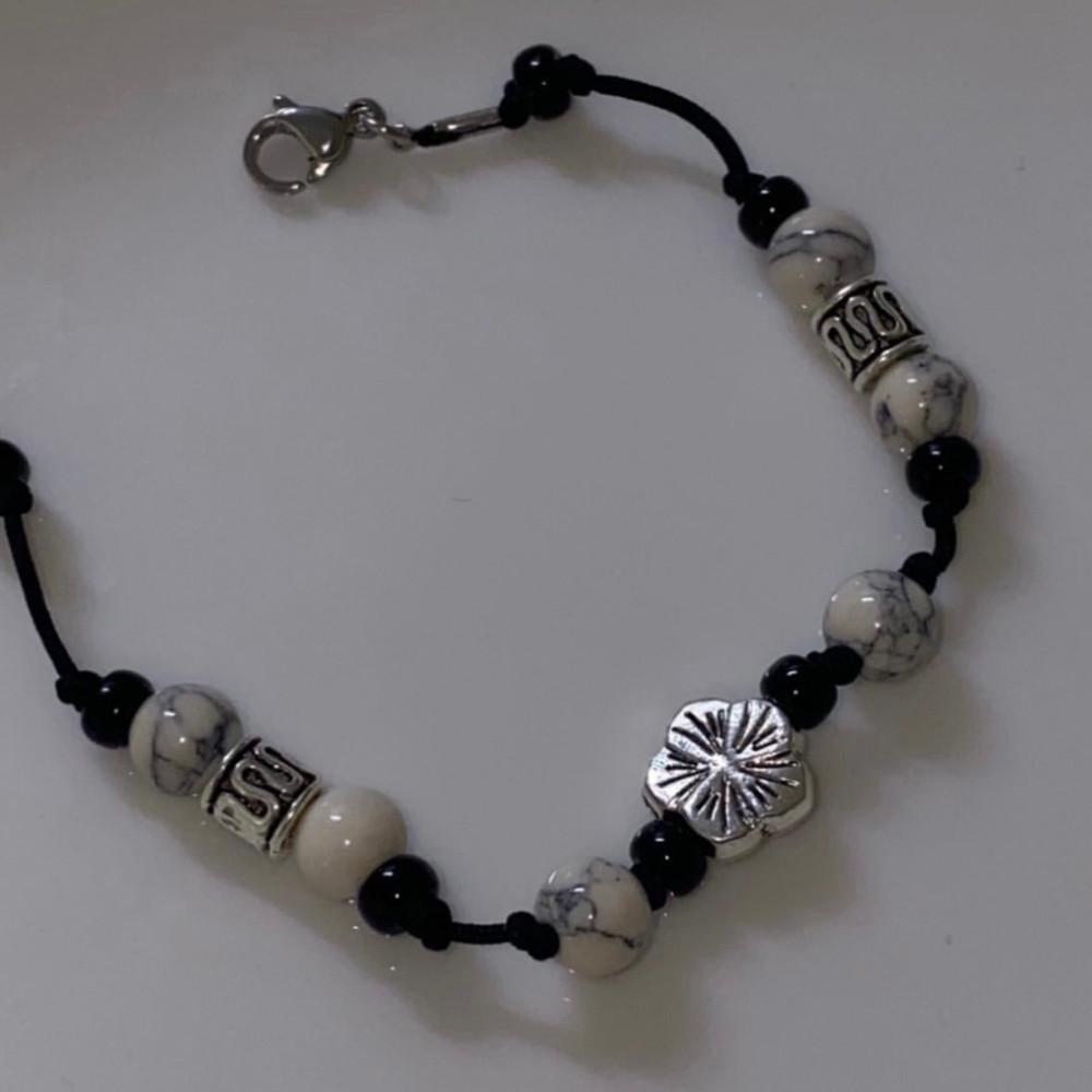 [제작] 설원 속 무궁화 원석 팔찌