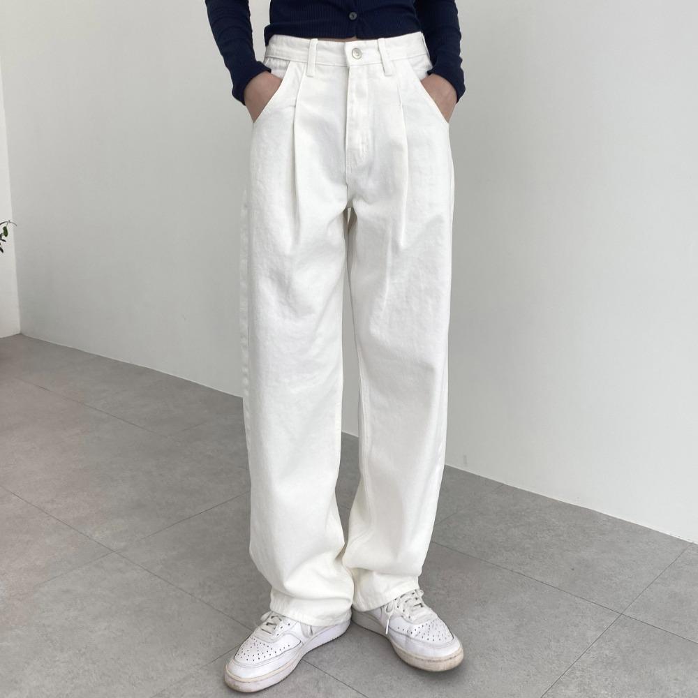 [당일배송] 제러드 핀턱 와이드 코튼팬츠