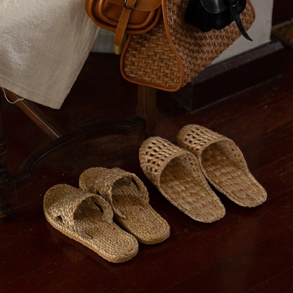 라탄 실내슬리퍼 235~245mm 홈인테리어 제로웨이스트 친환경제품 [비에꼴] BDSC