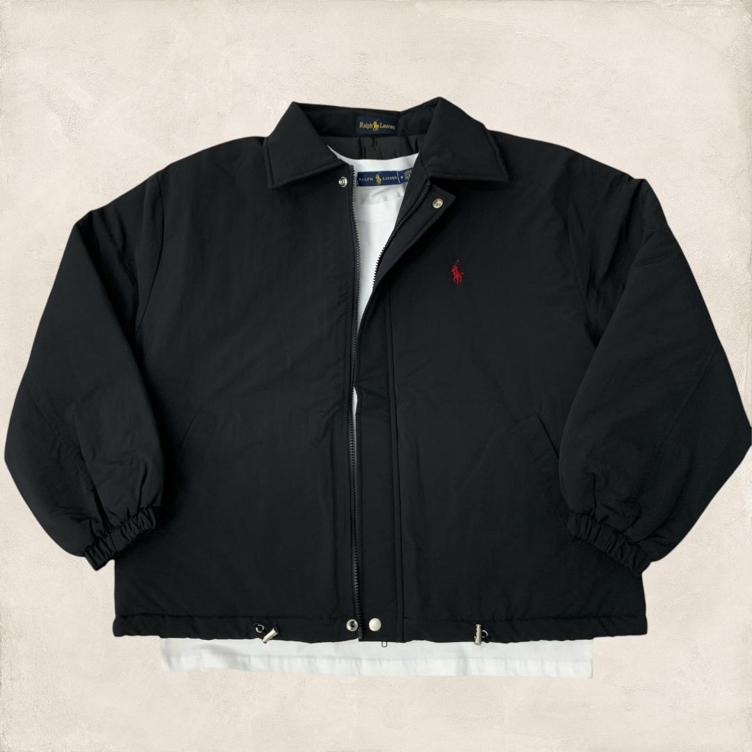 폴로 카라 패딩 점퍼 (블랙)