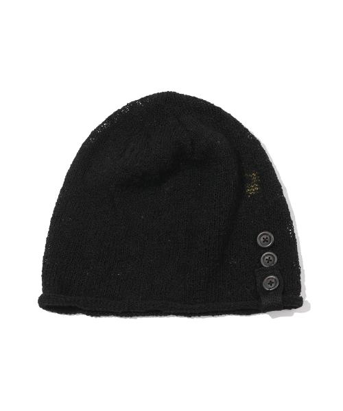 Button Turban Beanie(BLACK)