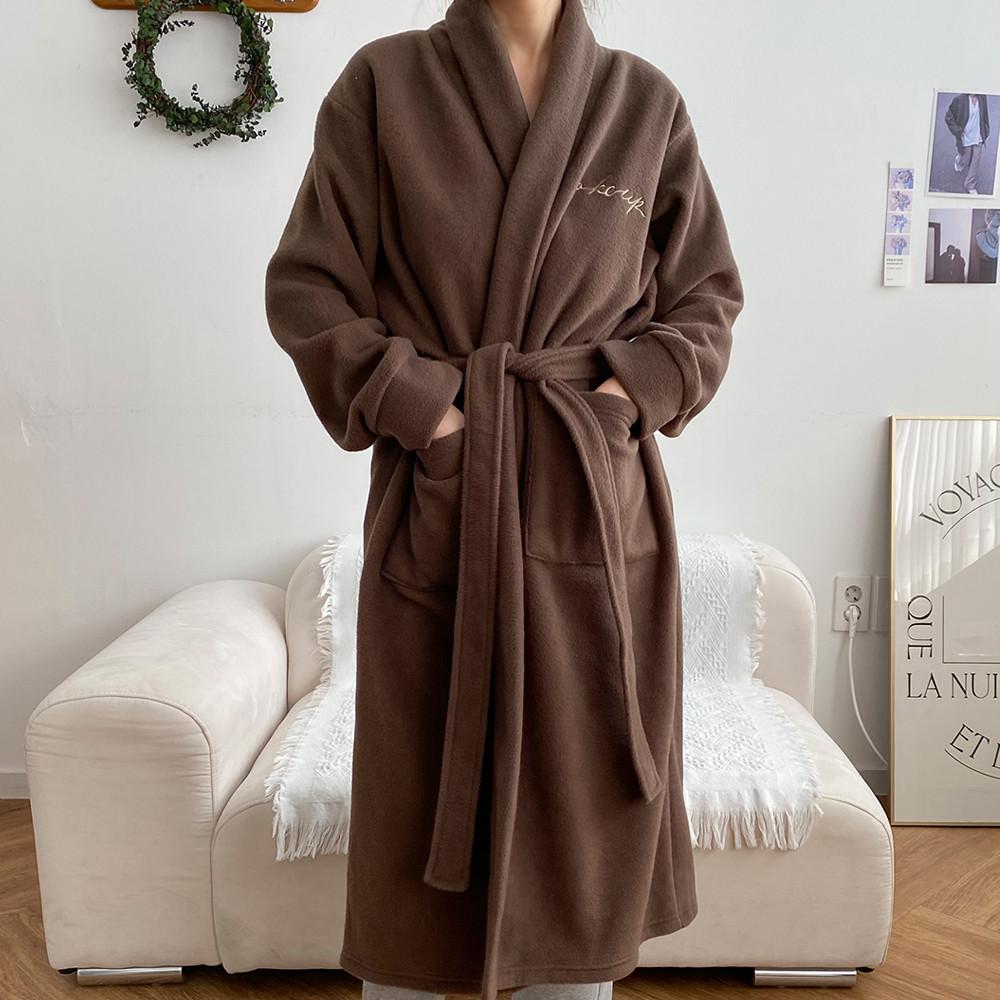 플리스 트래블 캠핑 로브가운 (2color)