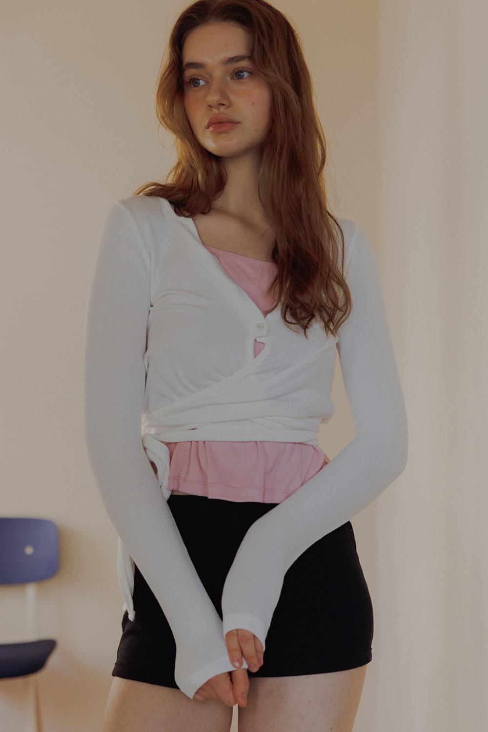 Senne Wrap Top_Ivory