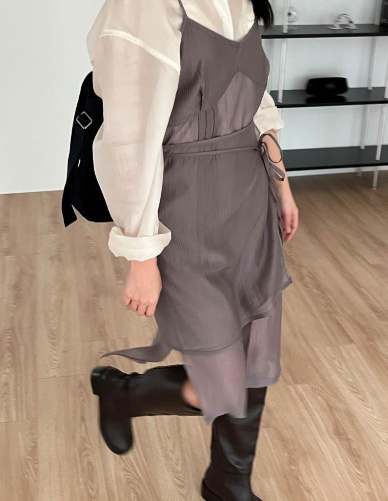 어센틱 랩 원피스 (3color)