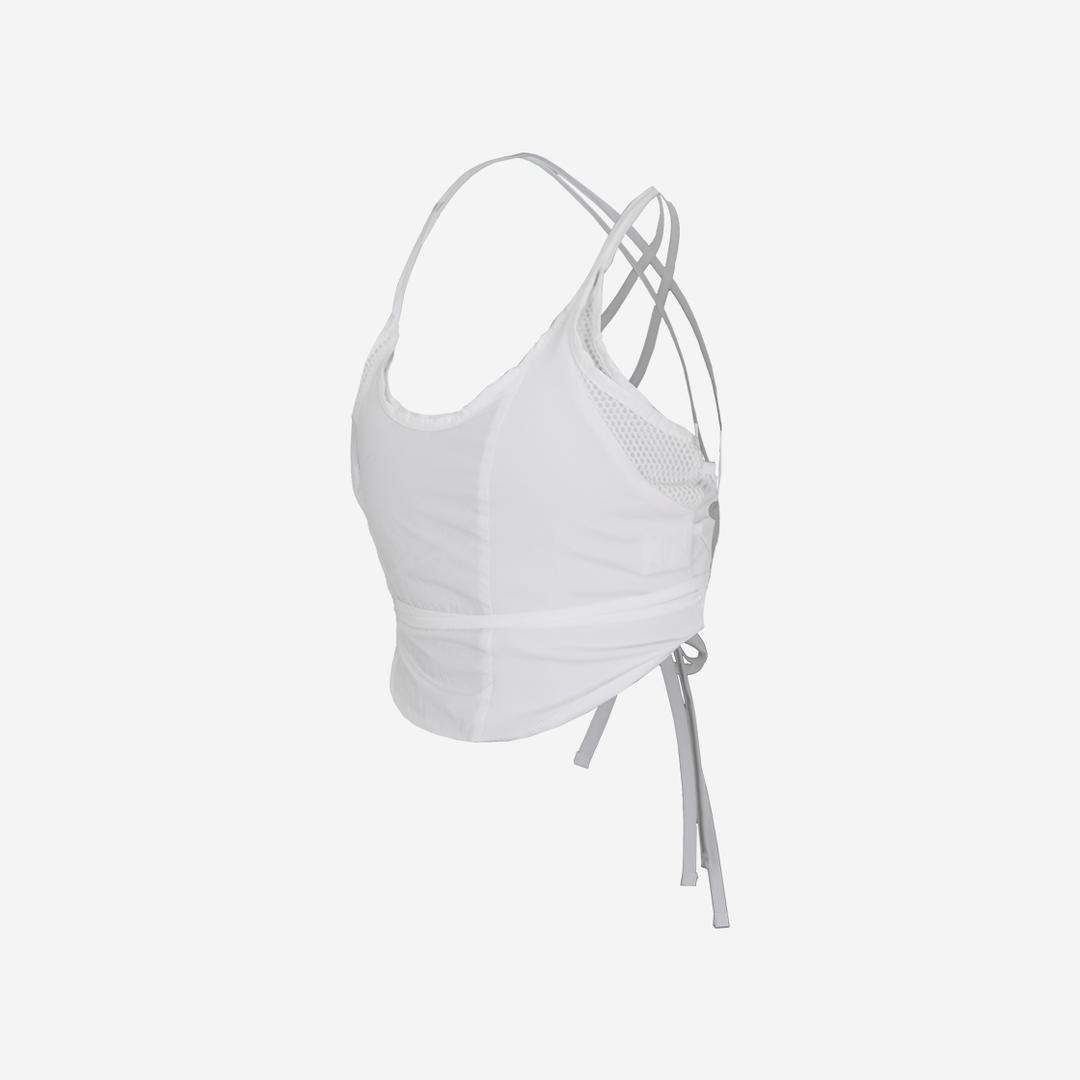 Ojos Strap Bag Sleeveless Top White