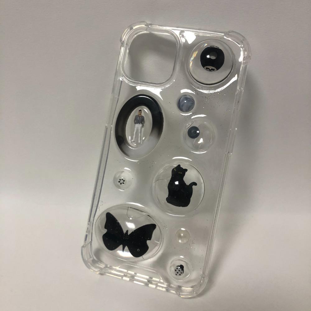 (oder made) 검정 고양이 폰케이스