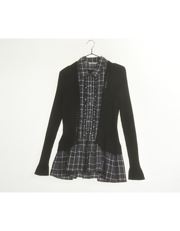 BEIR 울 레이어드 비즈 니트 / WOMAN S