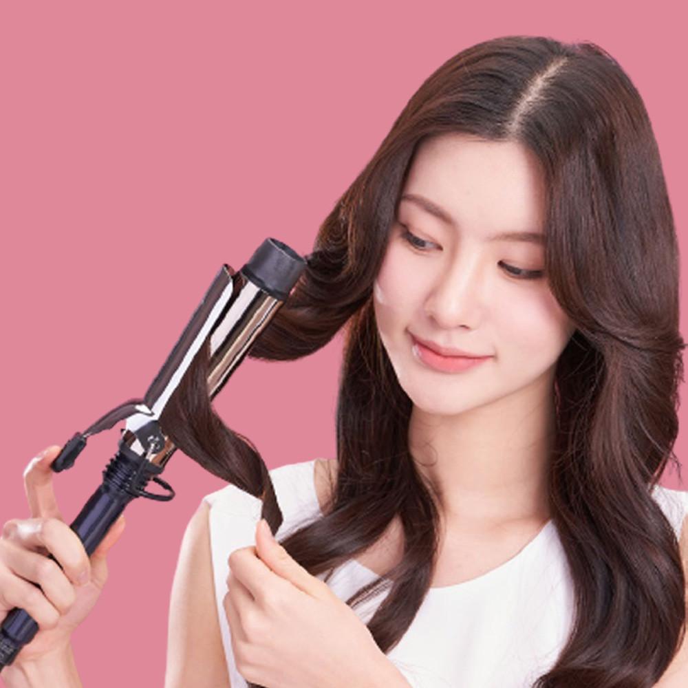 봉고데기 티타늄 볼륨 여신 예스뷰티 WUP 아이롱 온도 조절 미용실 전문가용 고데기