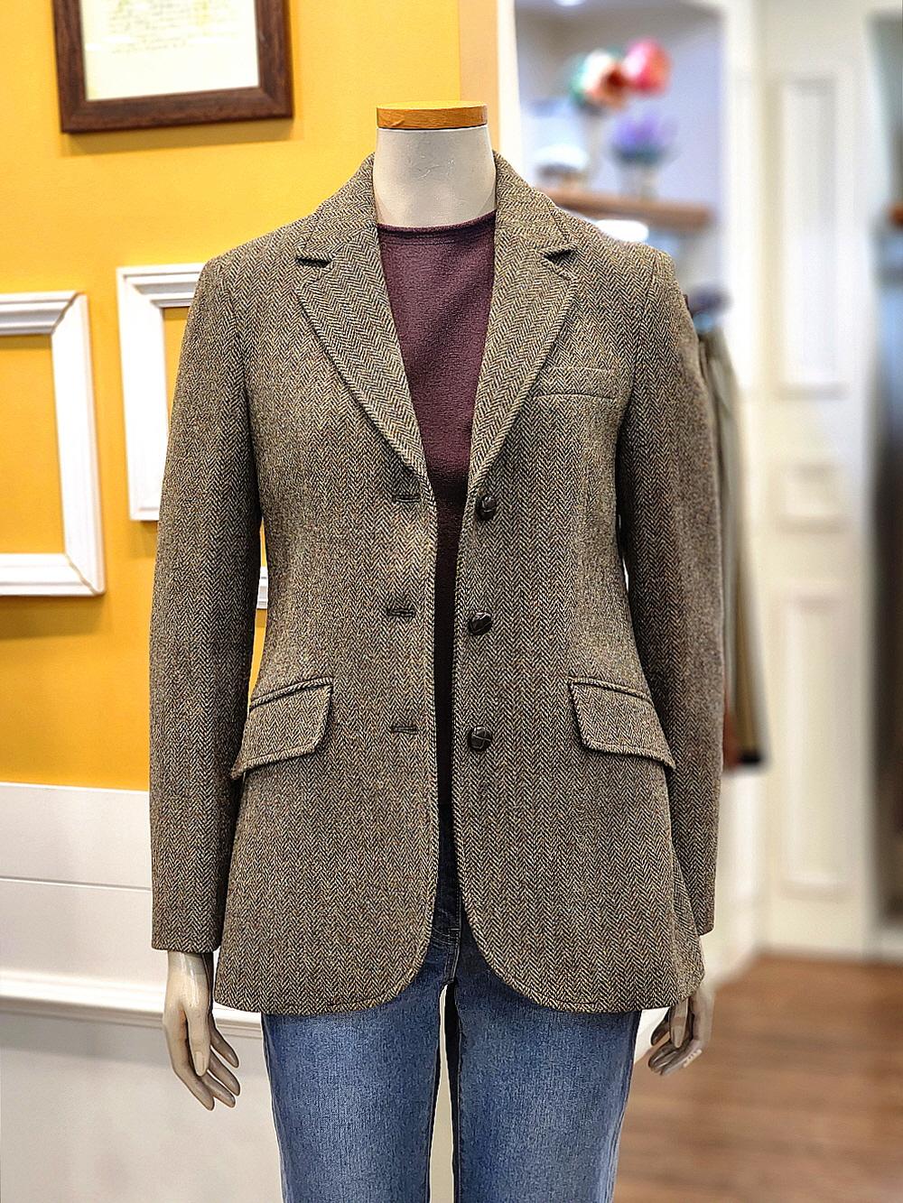 BCBG 워커 헤링본 울재킷 B2D9J104