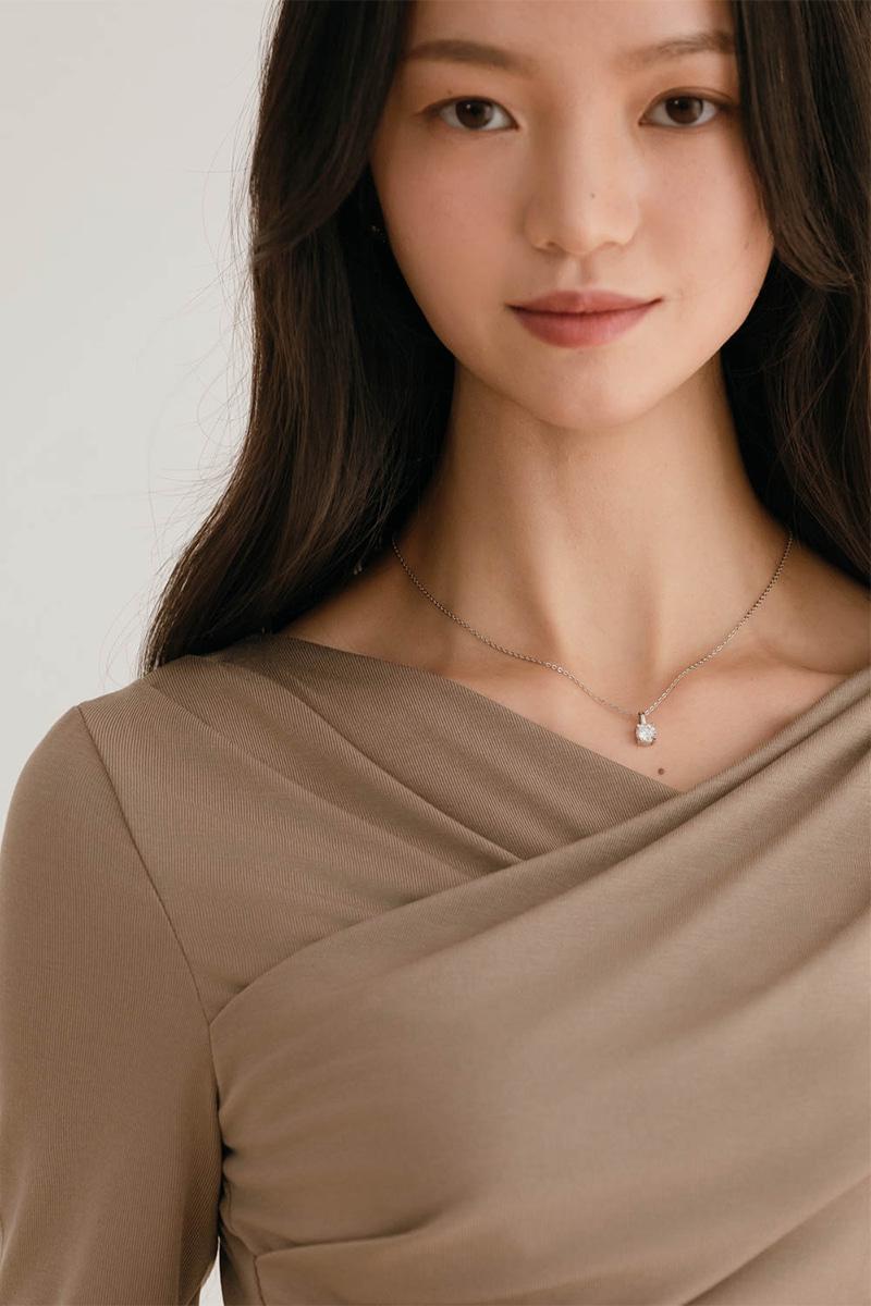 Moissanite pendant - necklace