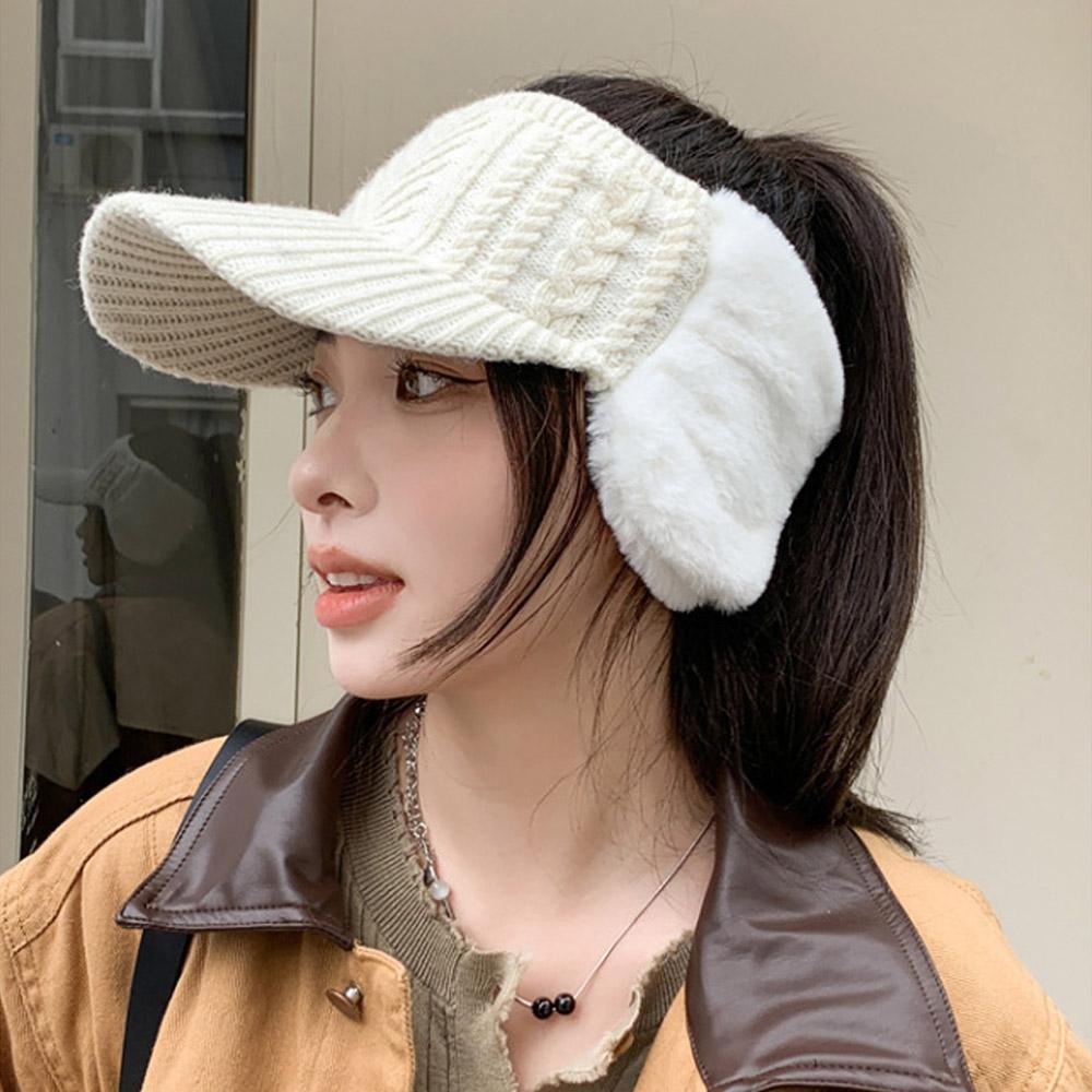 뽀송 퍼 귀도리 골프모자 선물 신박한 패션템