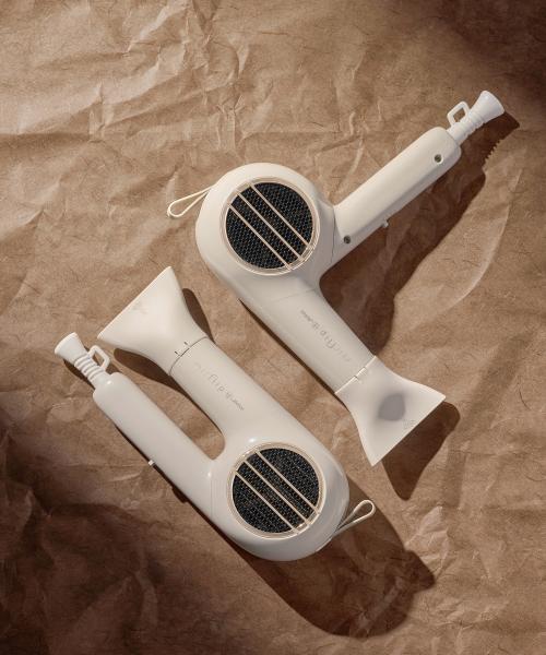 BLDC 항공모터 1700W 접이식 컴팩트 드라이기 에어플립 스톤아이보리