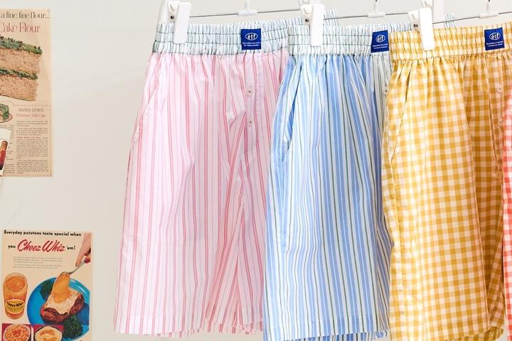 위캔드 60수 면 멀티 스트라이프 쇼츠 3 size 2 color
