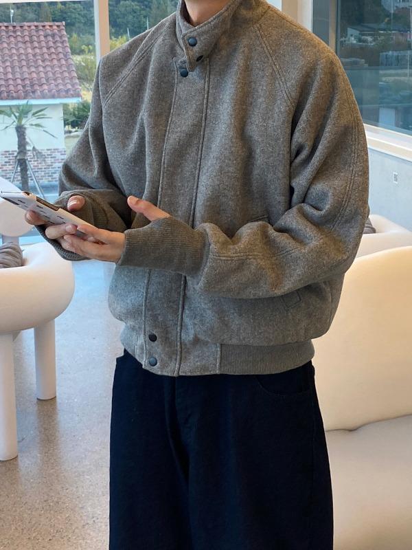 wool warmer crop blouson (2color)