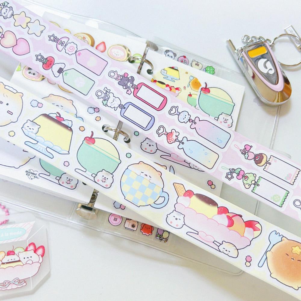 [폼폼룸] 모조지 키스컷 마스킹테이프 2종