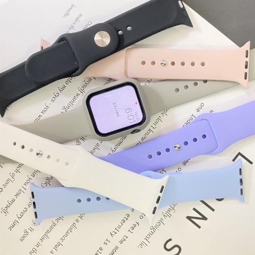 케이스 세트 추가금X 애플워치 실리콘 스트랩 시계줄 밴드 메탈 줄질 마그네틱 자석 애플워치 스포츠 애플워치 가죽 애플워치 케이스 애플워치 스트랩 필름