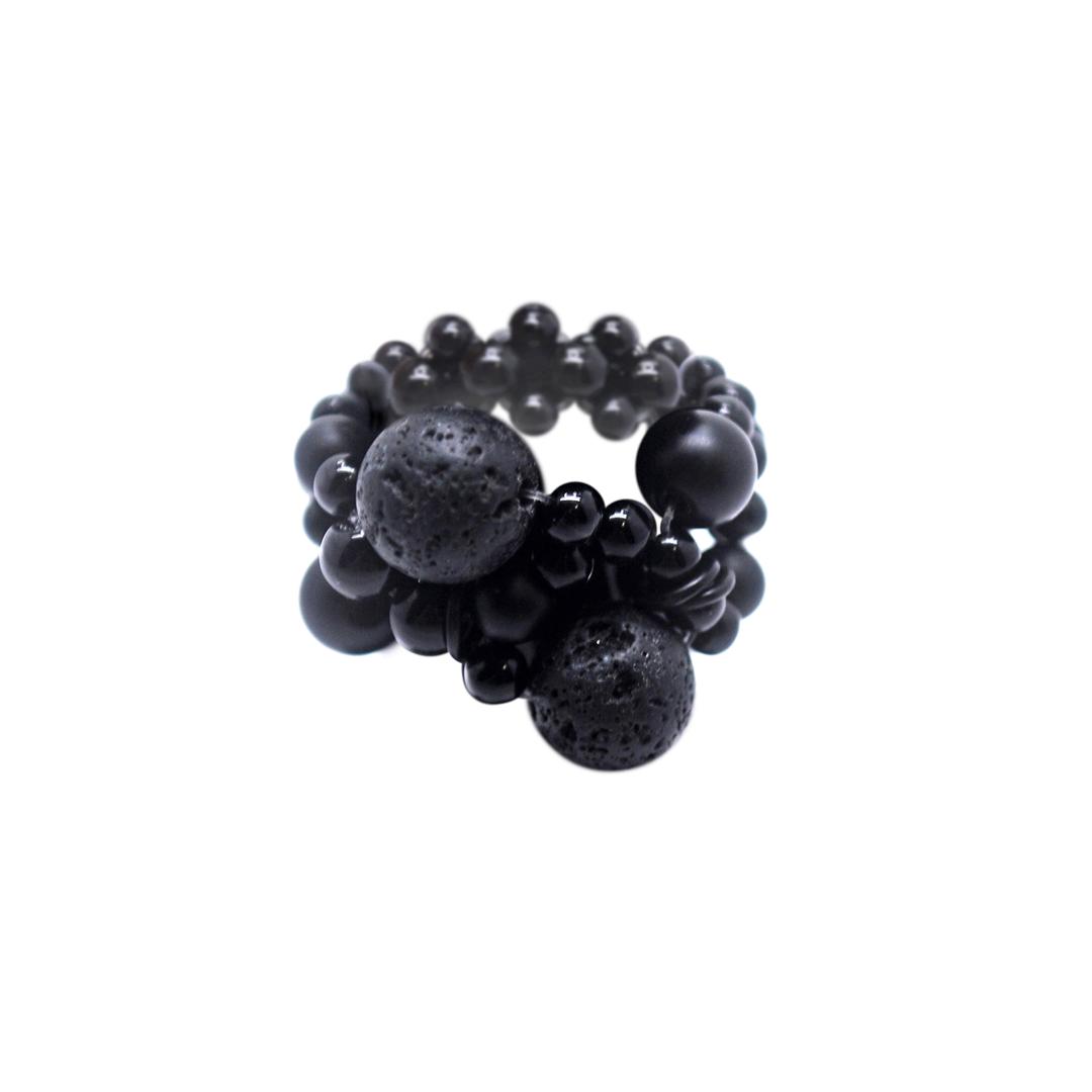 PERLA RING 05 BLACK