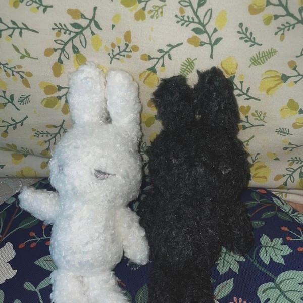 handmade rabbit keyring