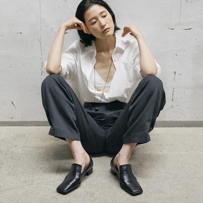 PIVE Square Heeled Loafers (2color)