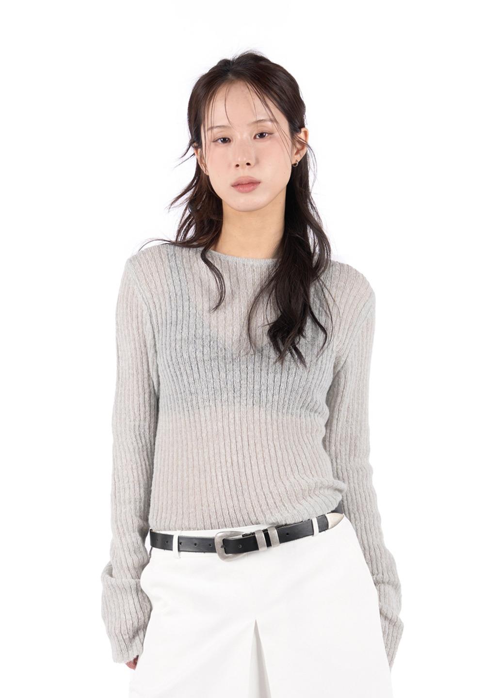 릿킴 SHEER RIBBED KNIT