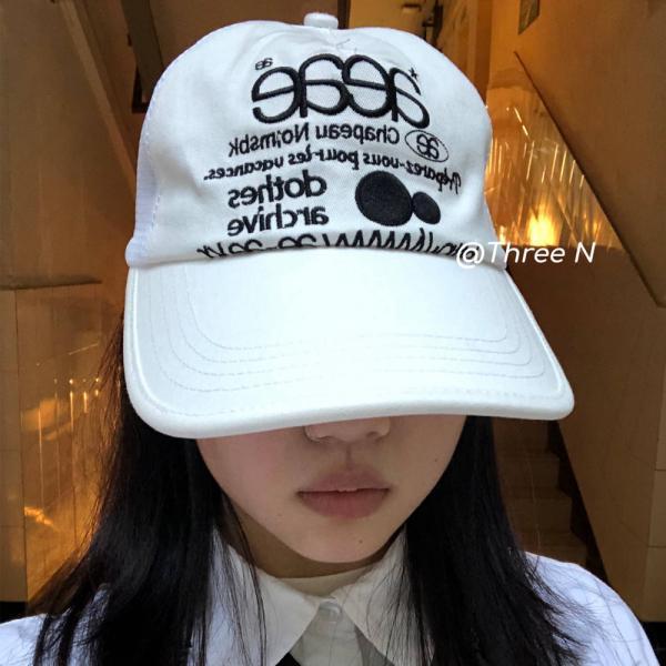 aeae Web Logo Mesh Cap 에이이 볼캡 매쉬 여름 모자