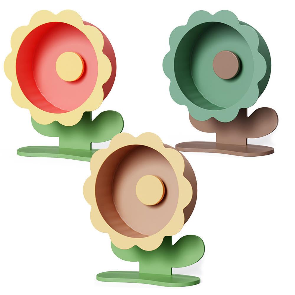 YOOPET 햄스터 쳇바퀴 26cm 플라워 탈부착 가능