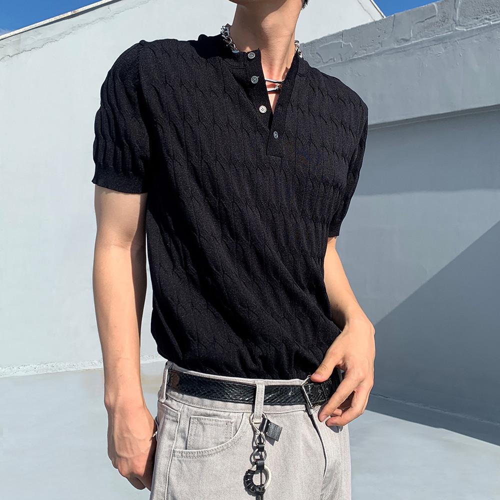 5color 머슬핏반팔니트 머슬핏카라티