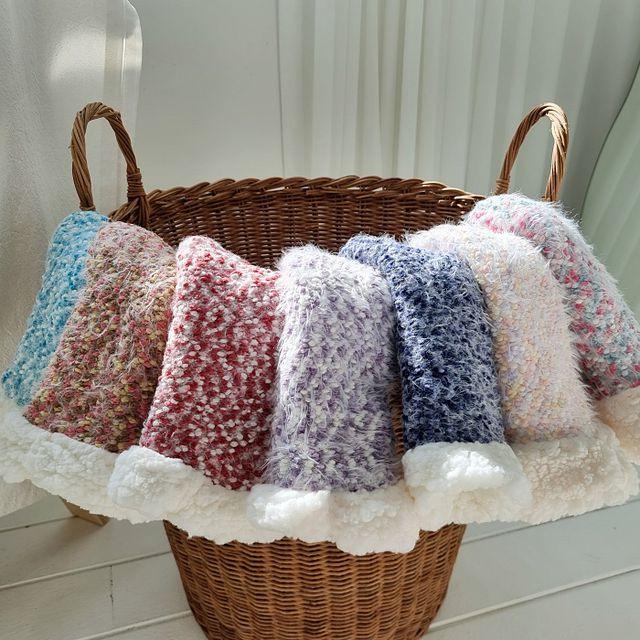 *[1+1특가]두꺼운 눈꽃 양털 롱 수면양말 임산부양말