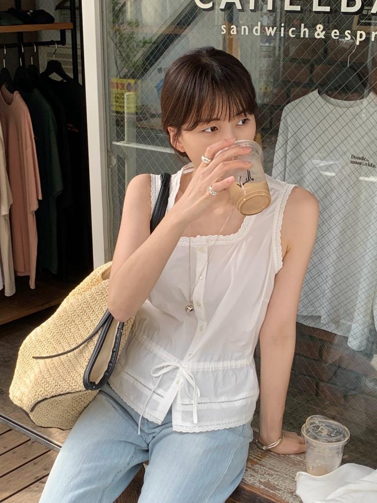 Rosen Sleevelss Blouse(2COLORS)