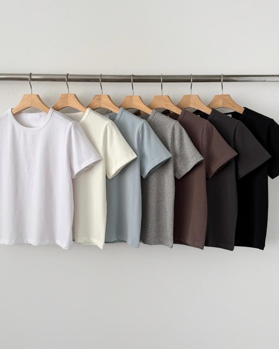 슬림쫀쫀기본티 (건조기사용가능)