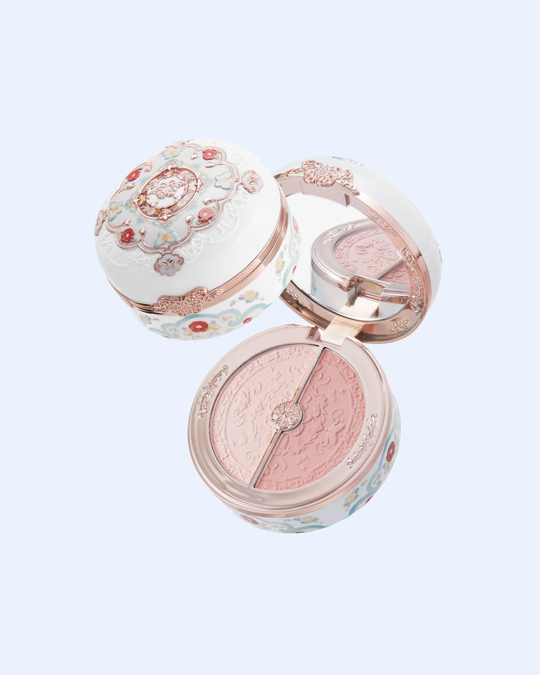 Butterfly Cloud Collar Rouge Box Highlighting & Blush Duo Powder - 01 Rouge Snow