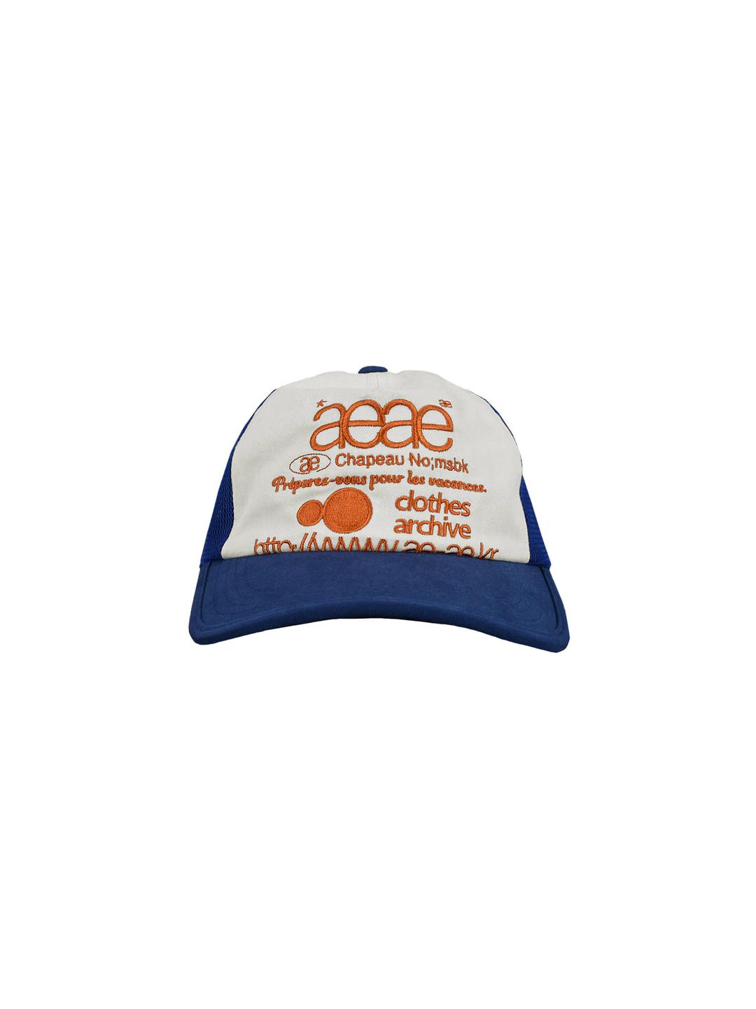Web Logo Mesh Cap [Blue/Orange]