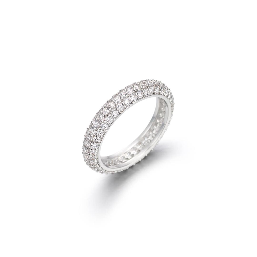라운드 파베 이터니티 링 [S925]