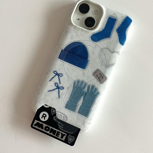 [set할인] winter is blue 맥세이프 케이스 with 투명 스마트톡