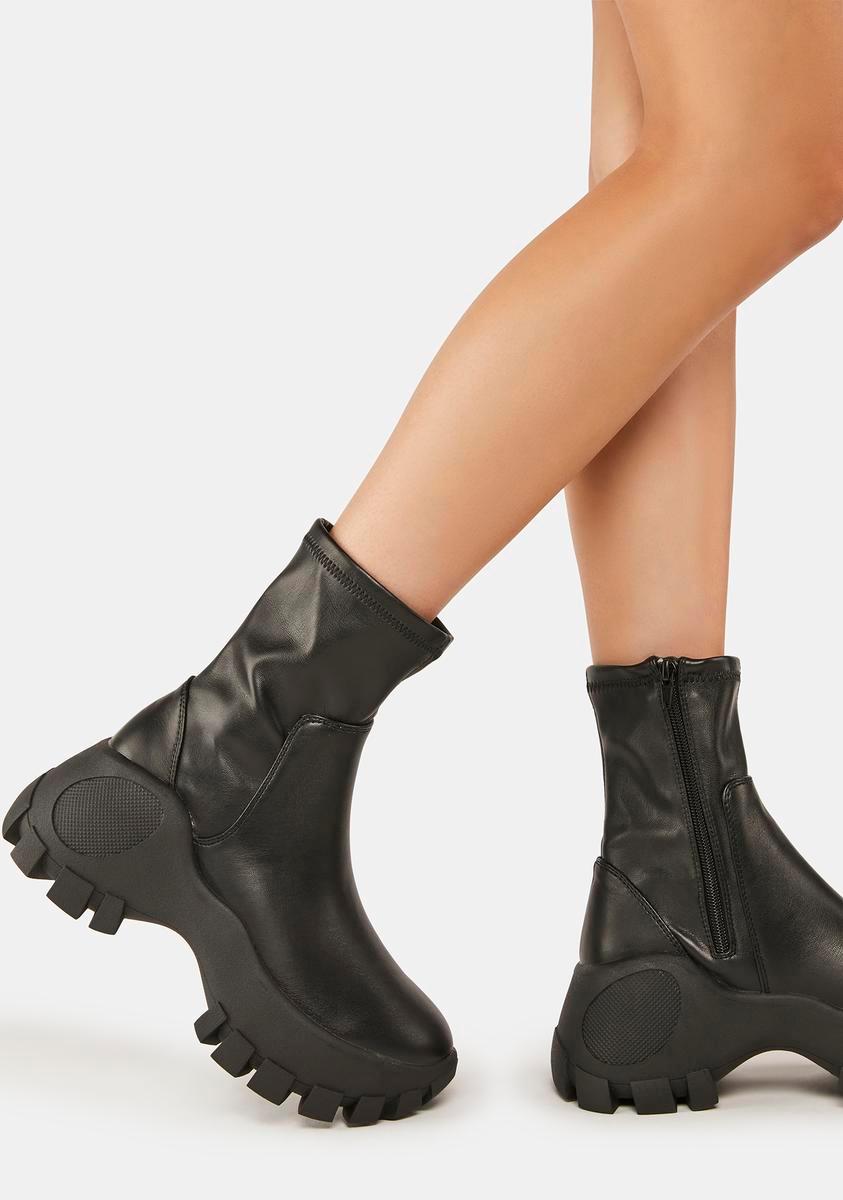 Nile Platform Ankle Boots - US 5