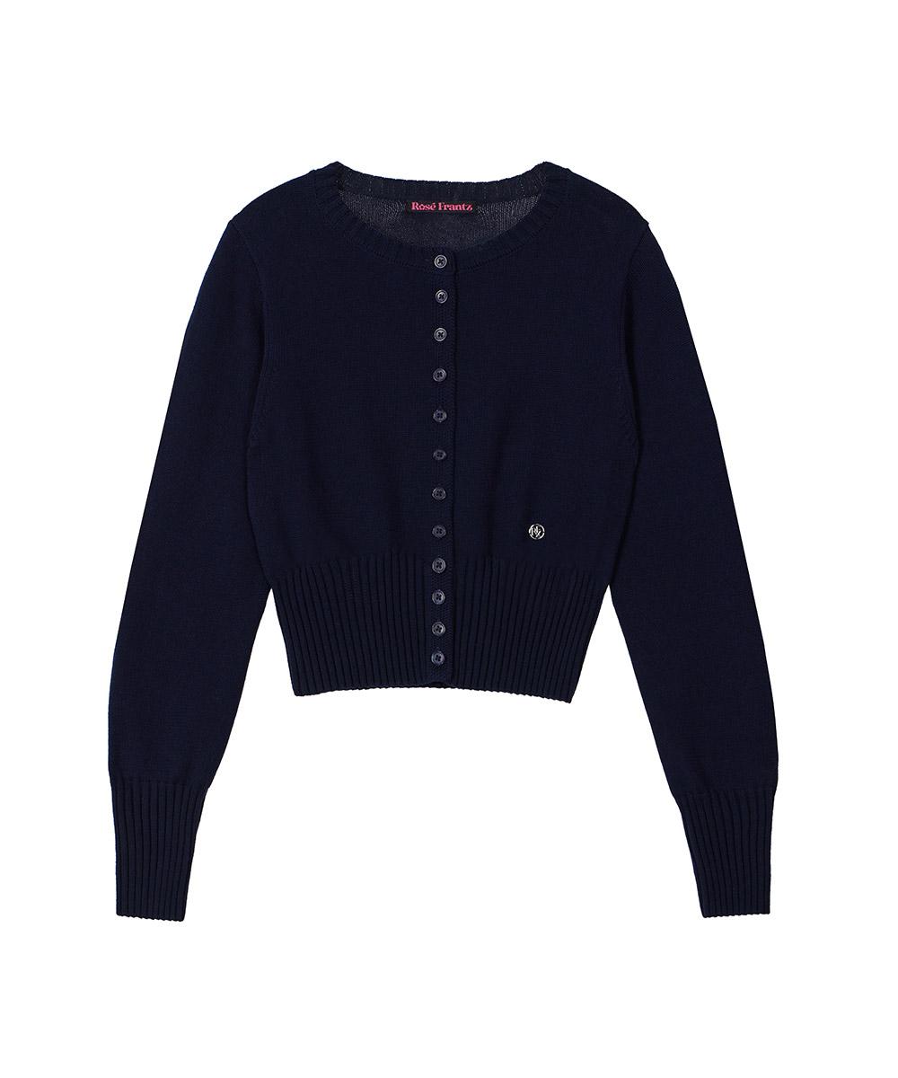 Classic Knit Cardigan [Navy]