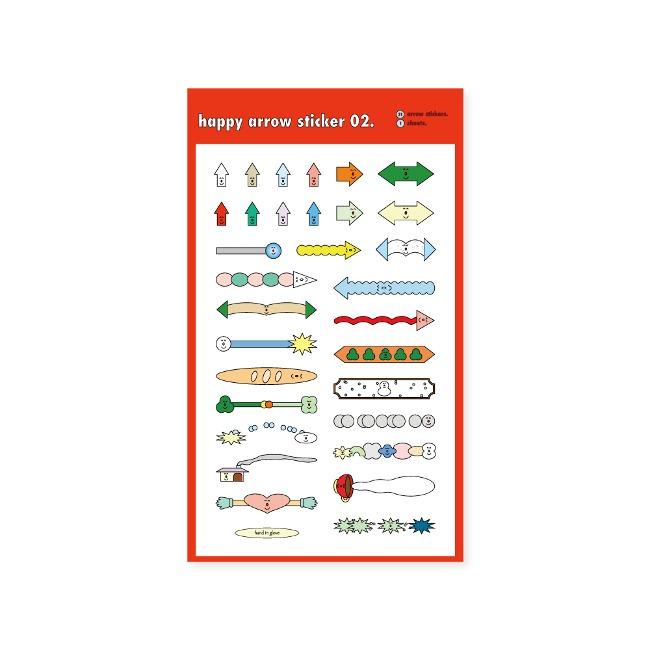 [핸드인글러브] happy arrow sticker 02