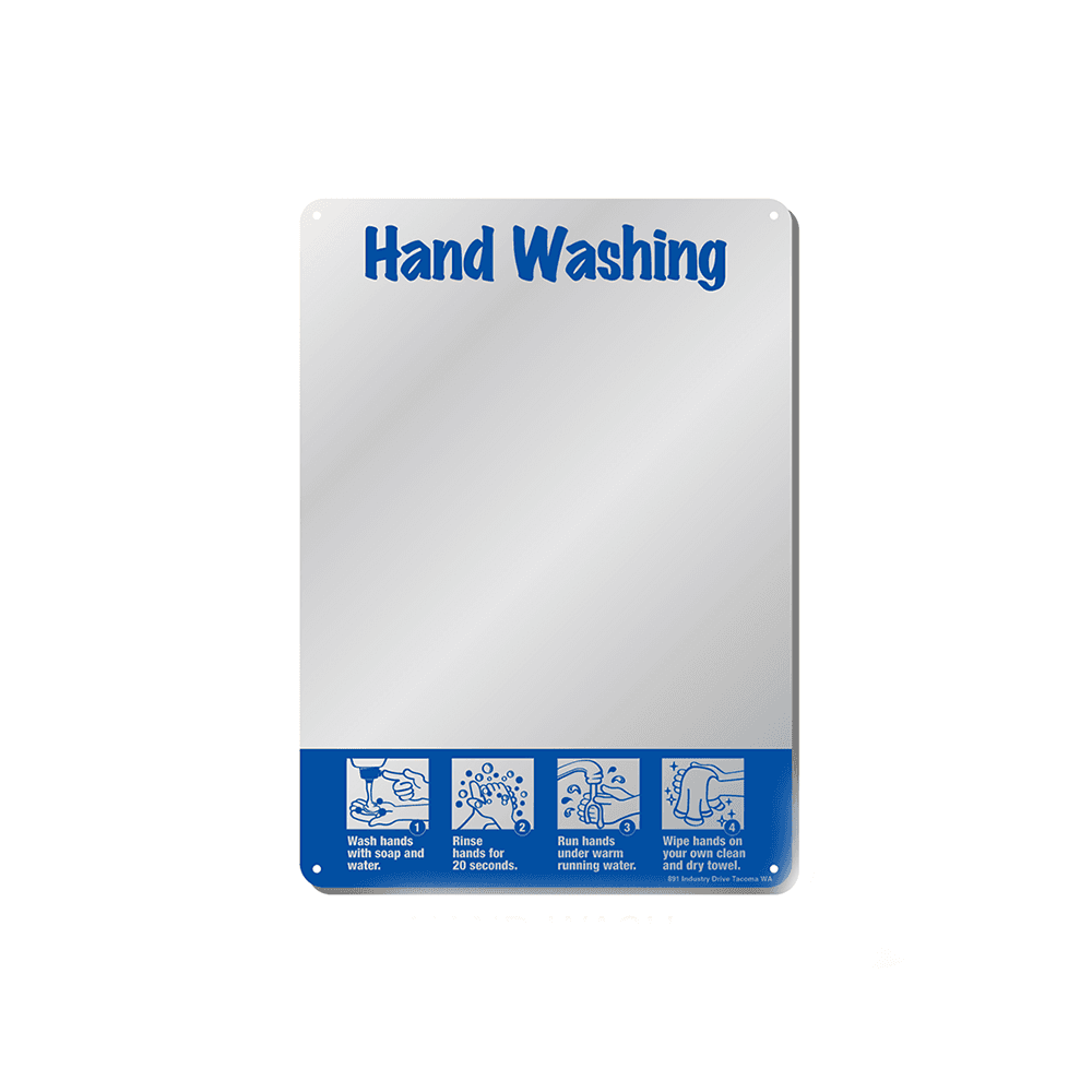 Tacoma signage_핸드워시 sign 거울 S