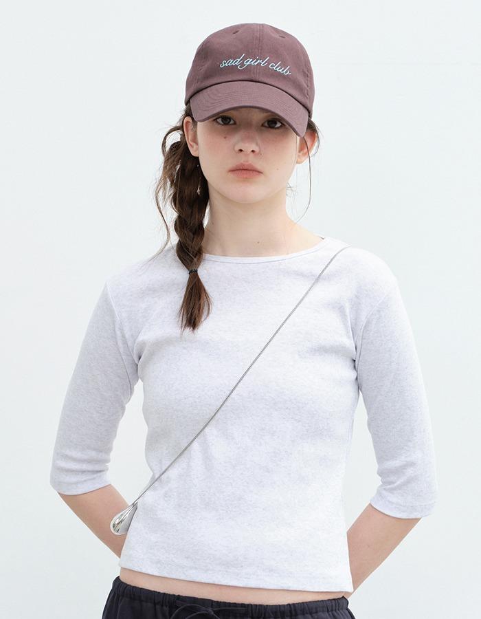 springcrocus) SAD GRIL CLUB CAP-BROWN