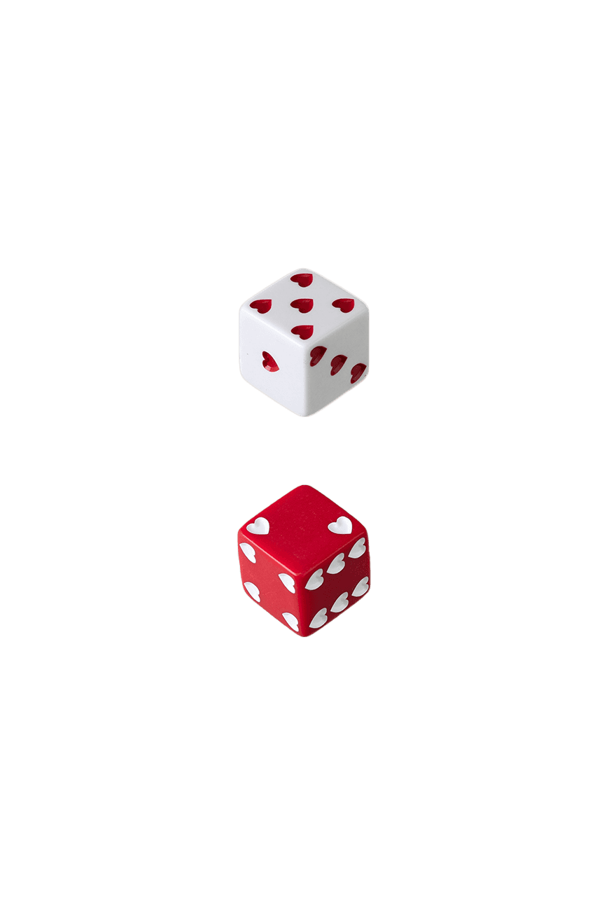 25mm Heart dice