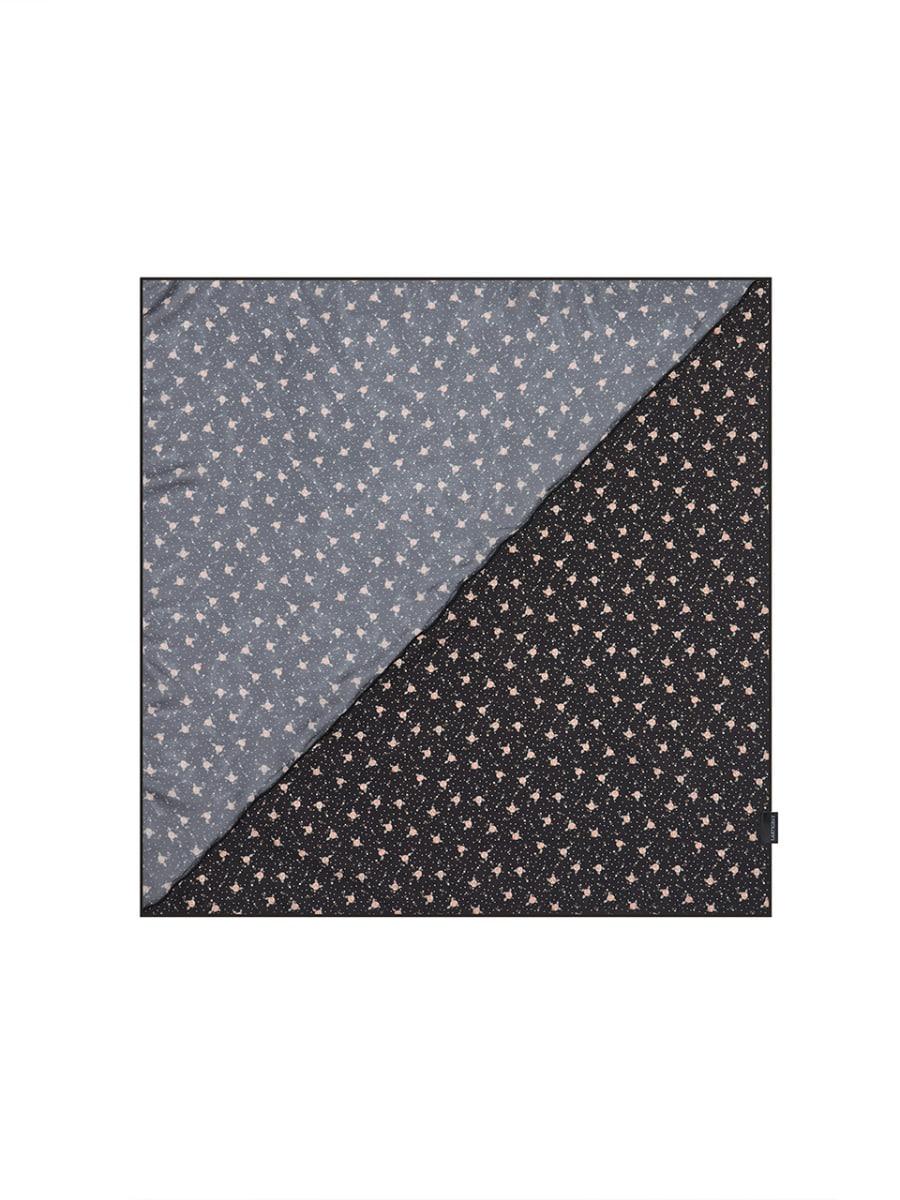 L17 FLOWER SCARF(BLACK)