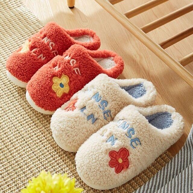 SENSE 양털 커플 겨울 슬리퍼 털 실내화 거실화 5color