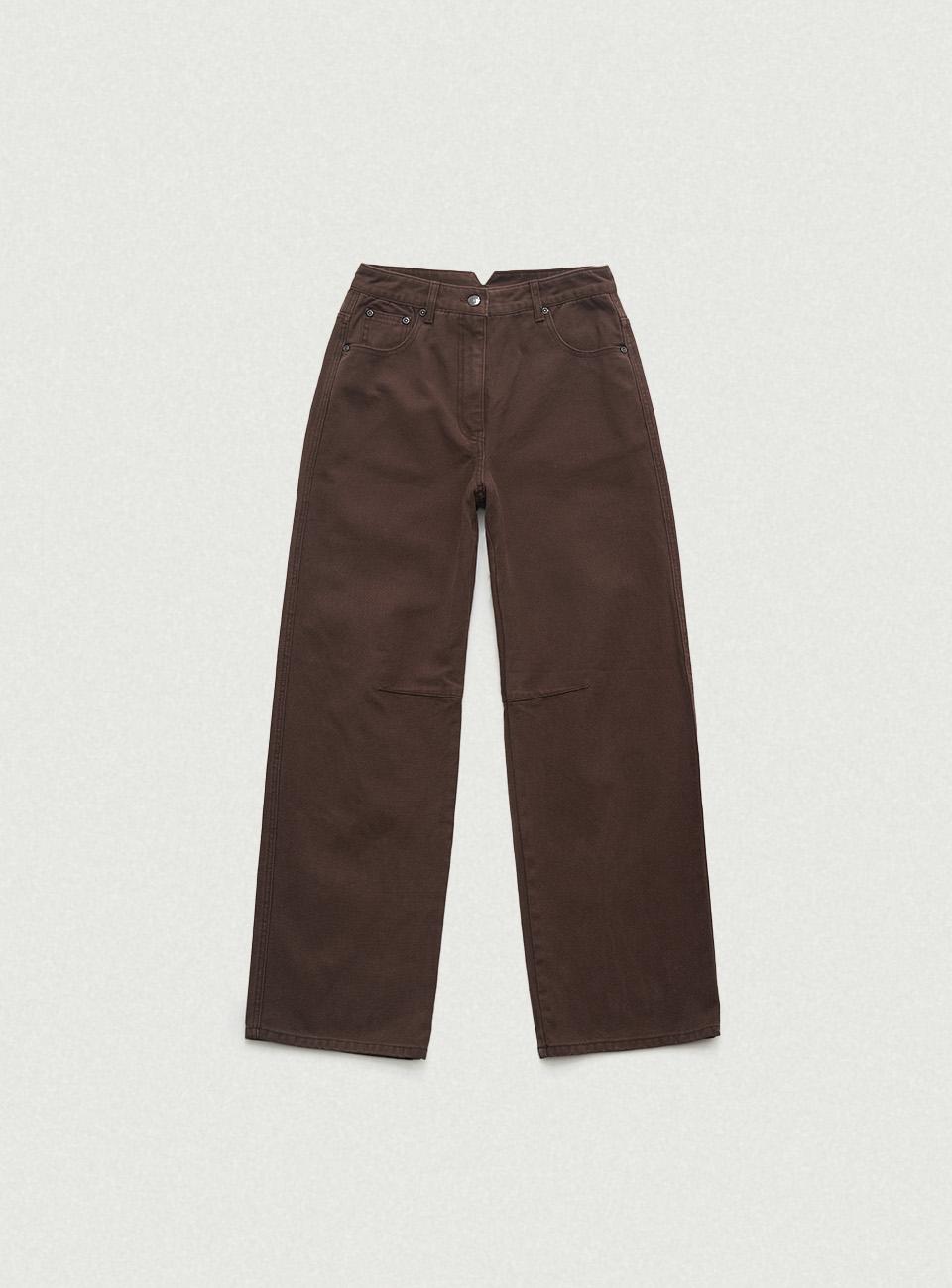 Dyne Washed Denim Pants_Brown